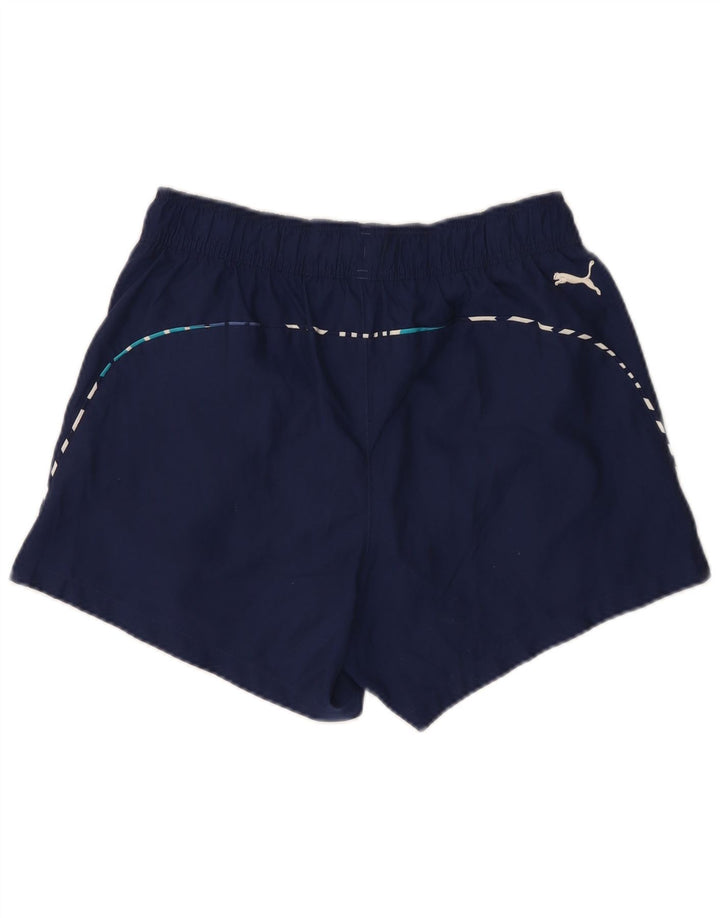 Puma Short Graphic Sport Homme Bleu Marine Moyen Polyester