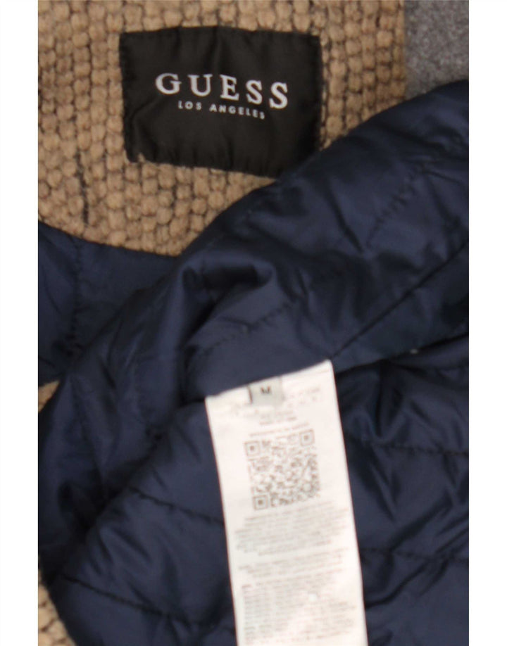 Guess Veste de sport à capuche pour homme UK 38 Marron moyen Polyester