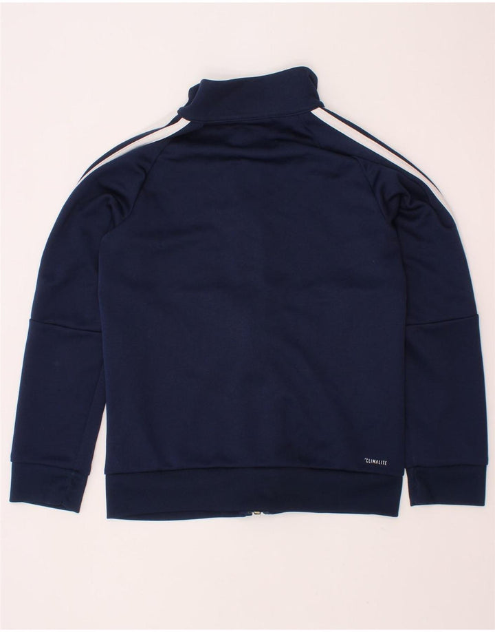 ADIDAS Veste de survêtement Climalite Garçon 7-8 ans Bleu Marine Polyester