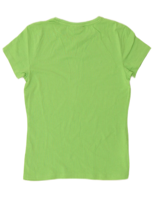 PUMA T-shirt graphique pour femme UK 12 Vert moyen Coton