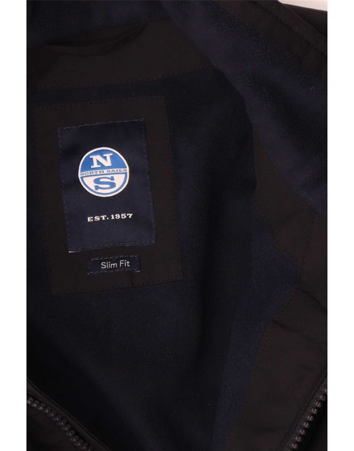 North Sails Veste Bomber Slim Fit Homme UK 38 Bleu Marine Moyen Polyamide