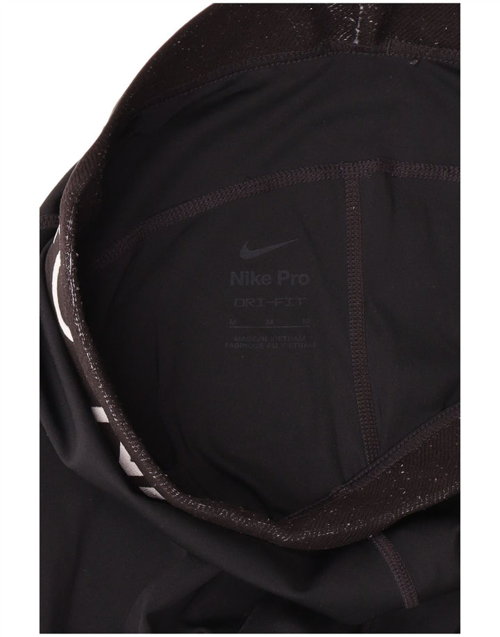 Nike Legging graphique Dri Fit pour femme UK 12 Noir moyen Polyester Sports