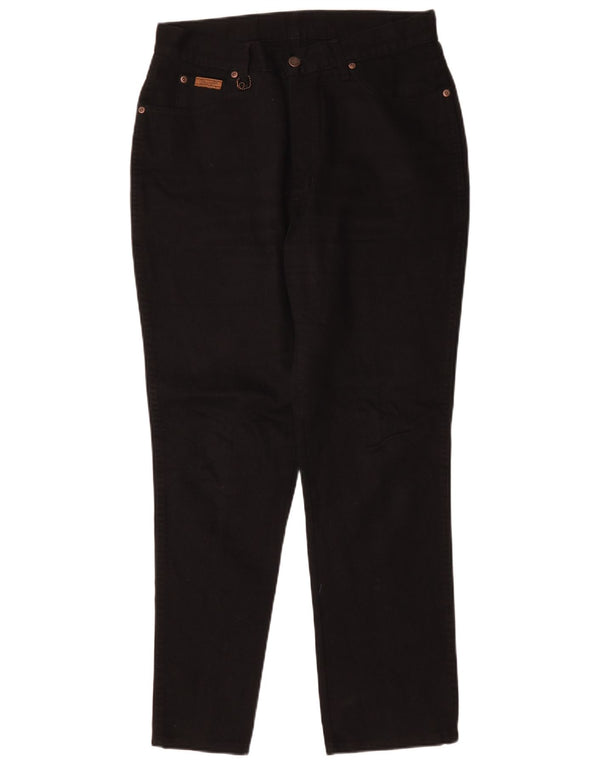 Wrangler Womens High Waist Tapered Jeans US 14 XL W32 L29 Black Cotton