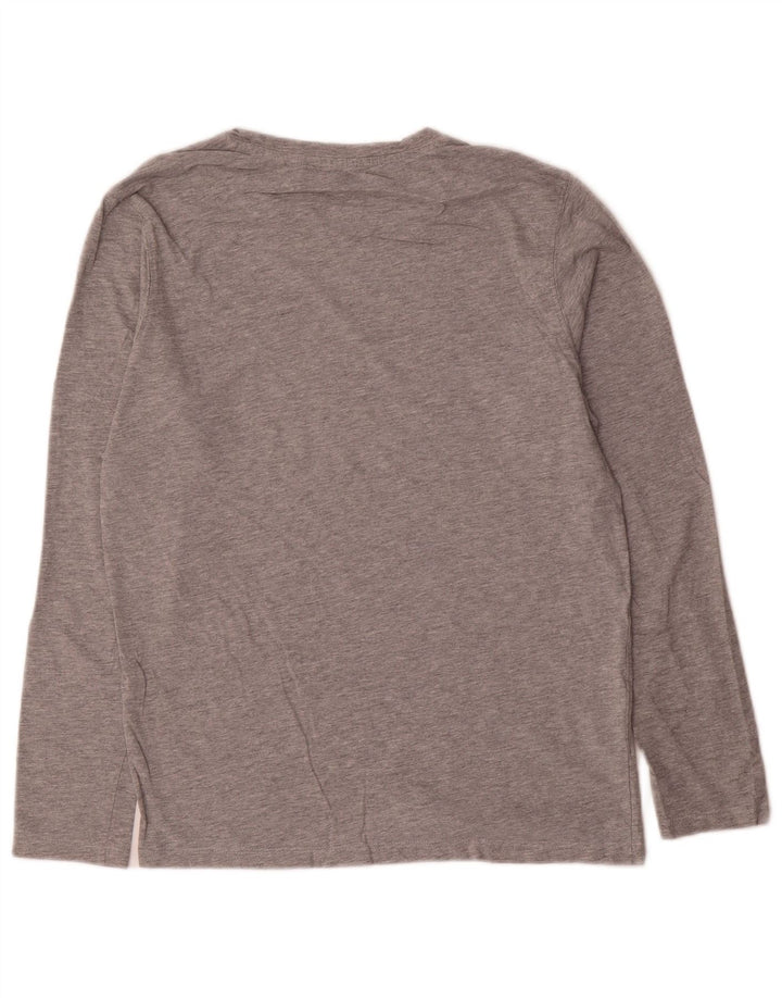 Jack & Jones Haut à manches longues pour hommes en coton moucheté petit gris