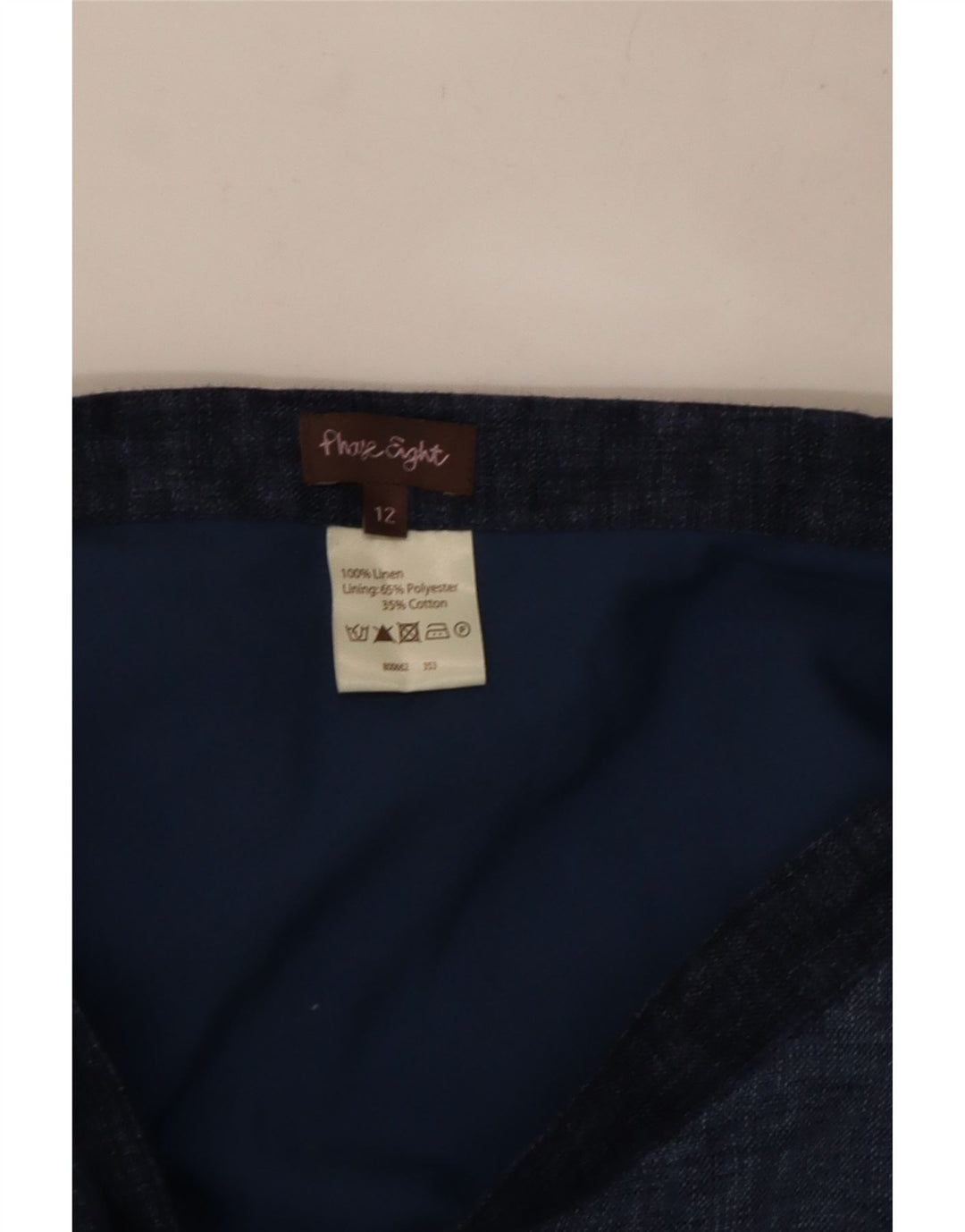 Phase Eight Jupe évasée portefeuille pour femme UK 12 Medium W32 Bleu Colourblock