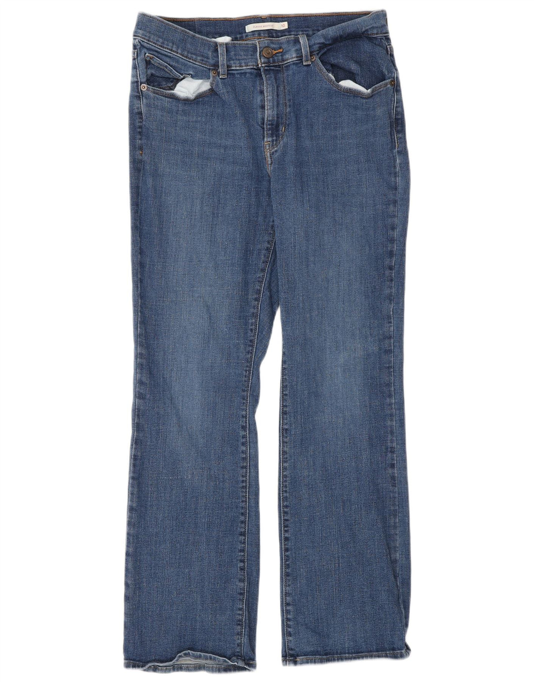 Levi's Jean bootcut classique pour femme US 10 Large W30 L30 Bleu Coton