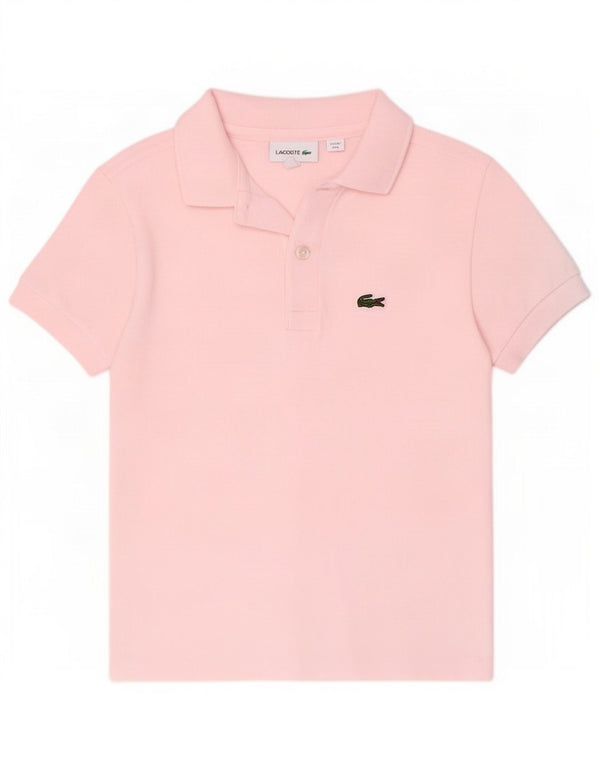 Polo Lacoste Garçon 7-8 ans Rose Coton