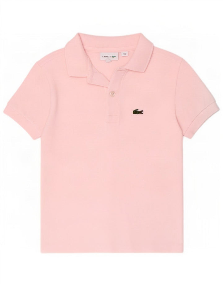 Polo Lacoste Garçon 7-8 ans Rose Coton