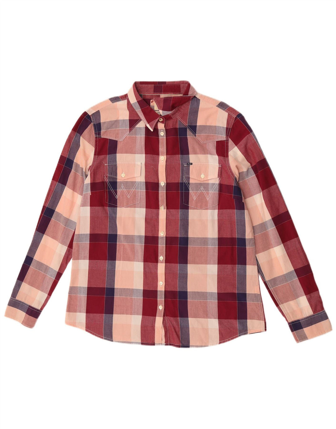 Wrangler Chemise Regular Fit Femme UK 18 XL Coton à Carreaux Multicolore