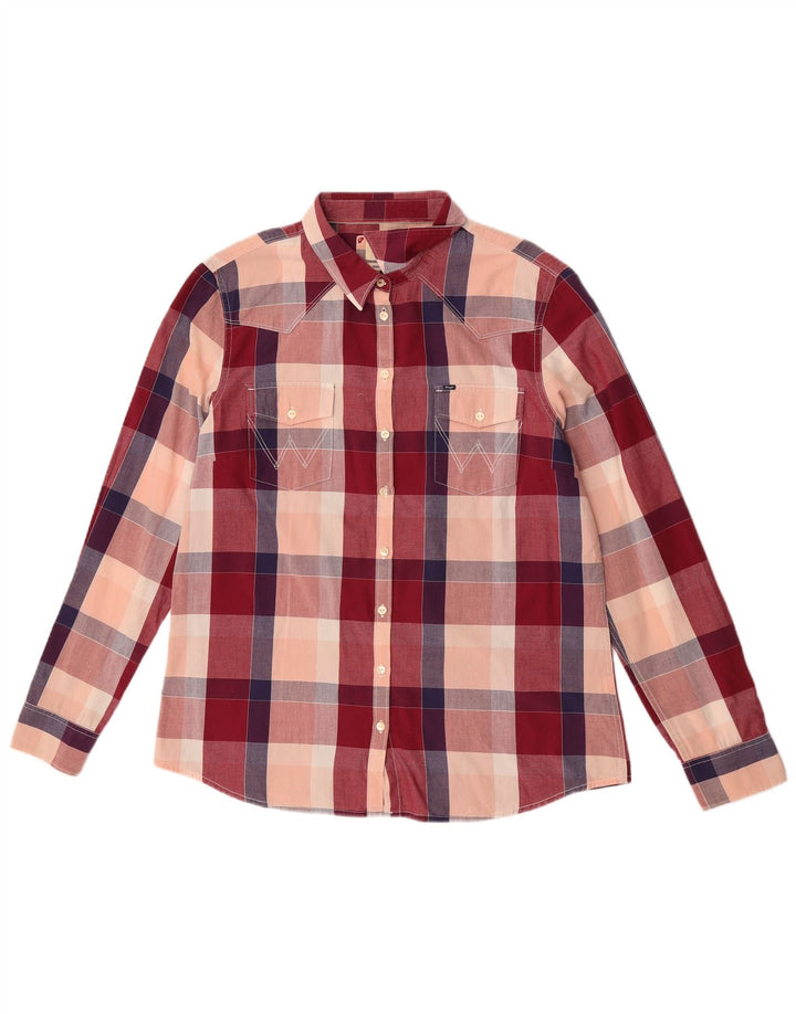 Wrangler Chemise Regular Fit Femme UK 18 XL Coton à Carreaux Multicolore