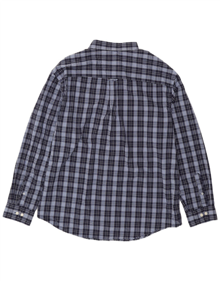 Izod Chemise Homme 2XL Bleu Marine Carreaux Coton