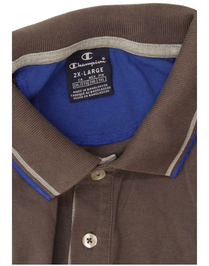 Champion Polo Homme 2XL Gris