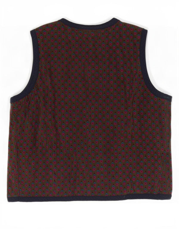 Best Company Womens Waistcoat UK 14 Medium Multicoloured Floral