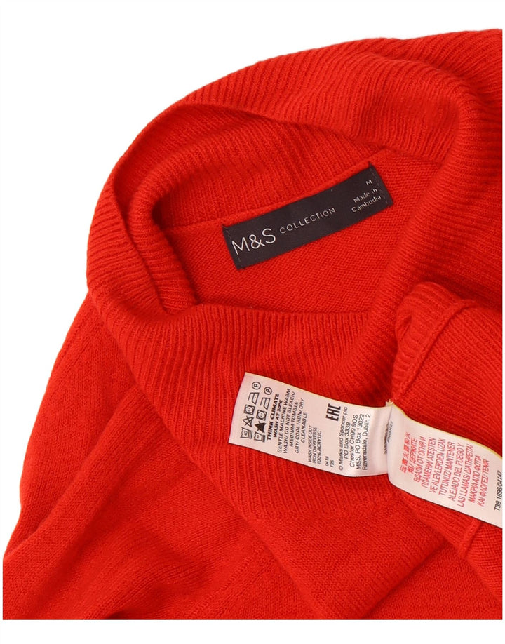 Marks & Spencer Pull col roulé pour femme UK 14 Rouge moyen