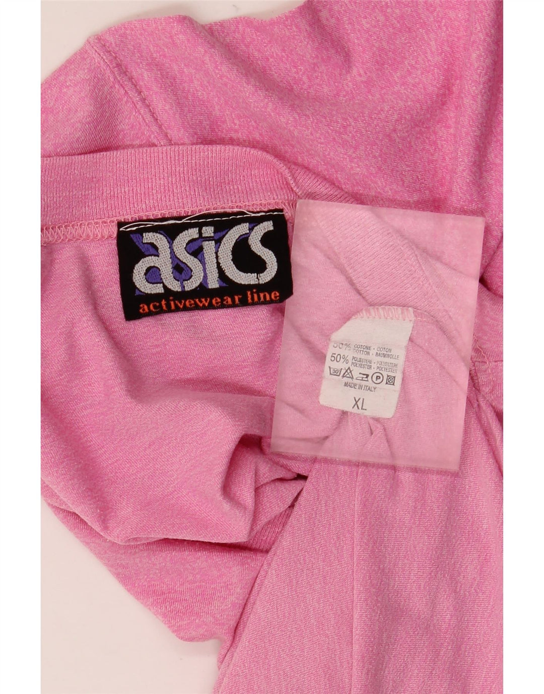 Asics T-Shirt Graphique Homme Top XL Coton Rose