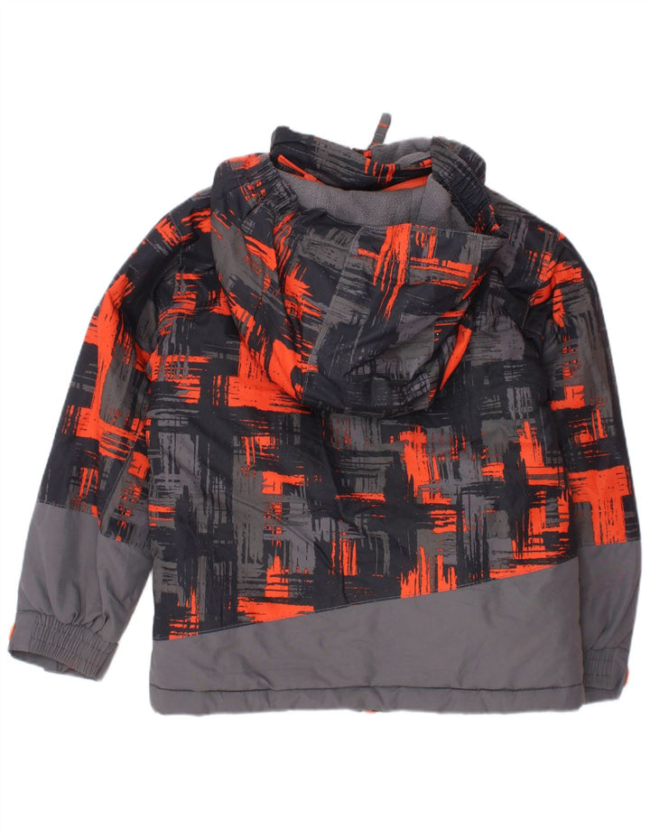 Mountain Warehouse Veste coupe-vent à capuche pour garçon 3-4 ans Gris à carreaux