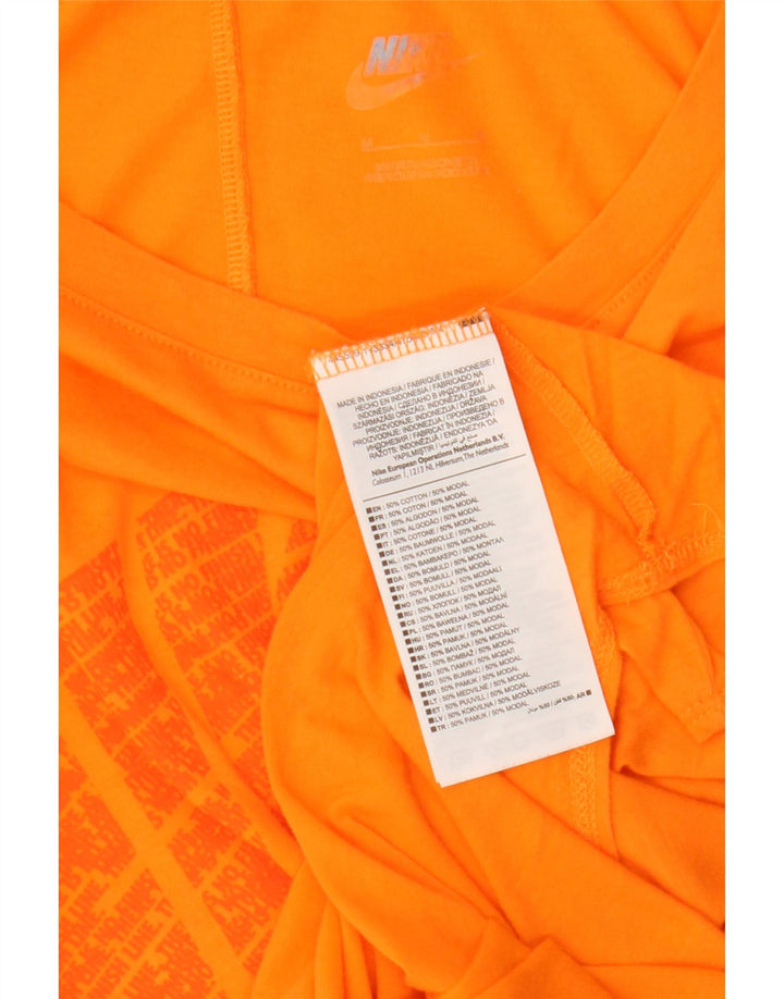 Nike Débardeur graphique pour femme UK 14 Coton orange moyen
