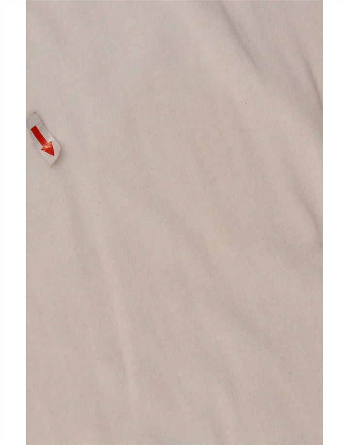 Benetton Haut à manches longues pour femme UK 14 Medium Blanc
