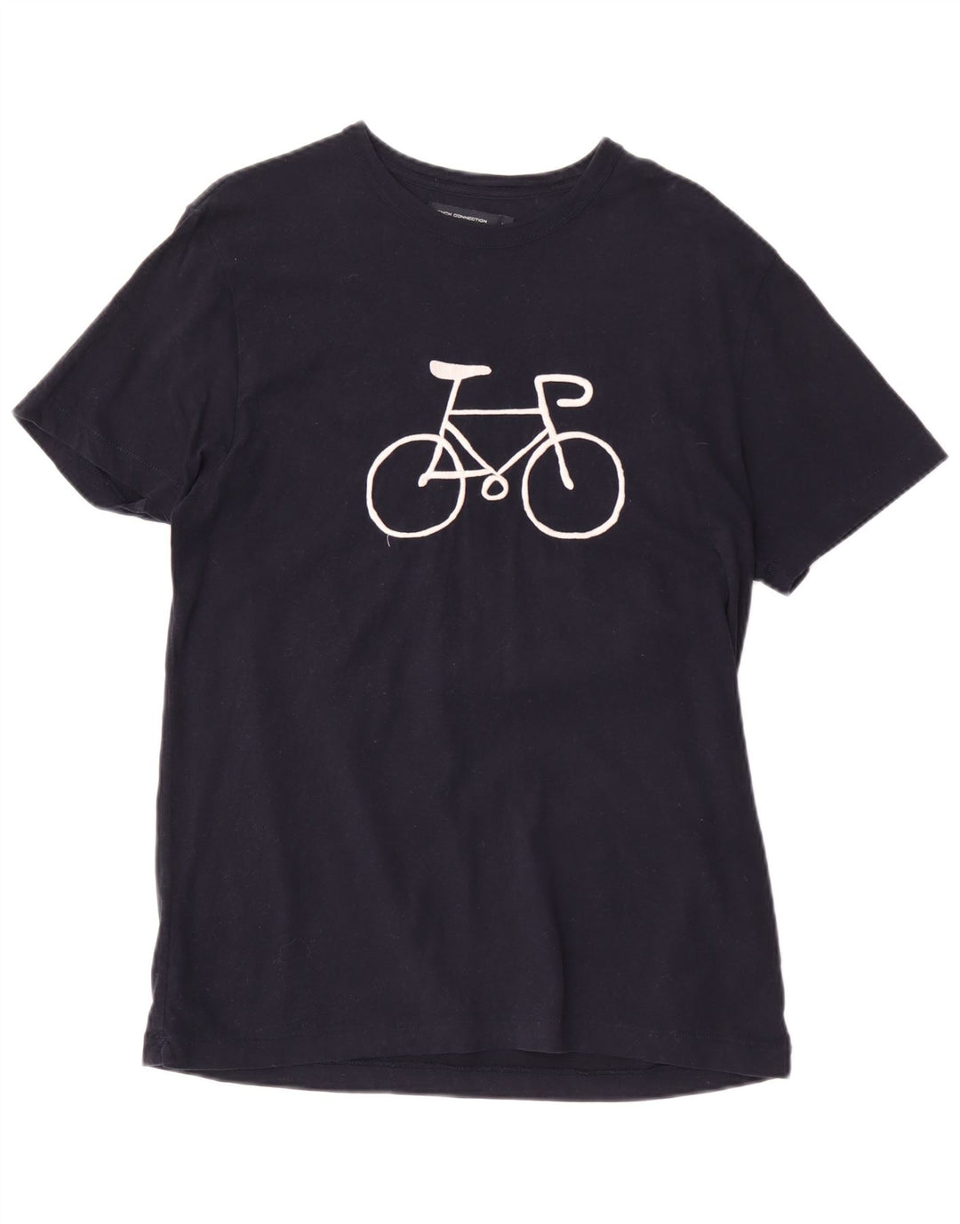 French Connection T-Shirt Regular Fit Graphique Homme Bleu Marine Moyen