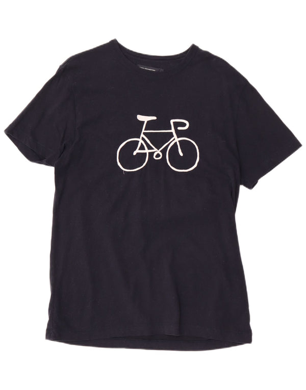 French Connection T-Shirt Regular Fit Graphique Homme Bleu Marine Moyen