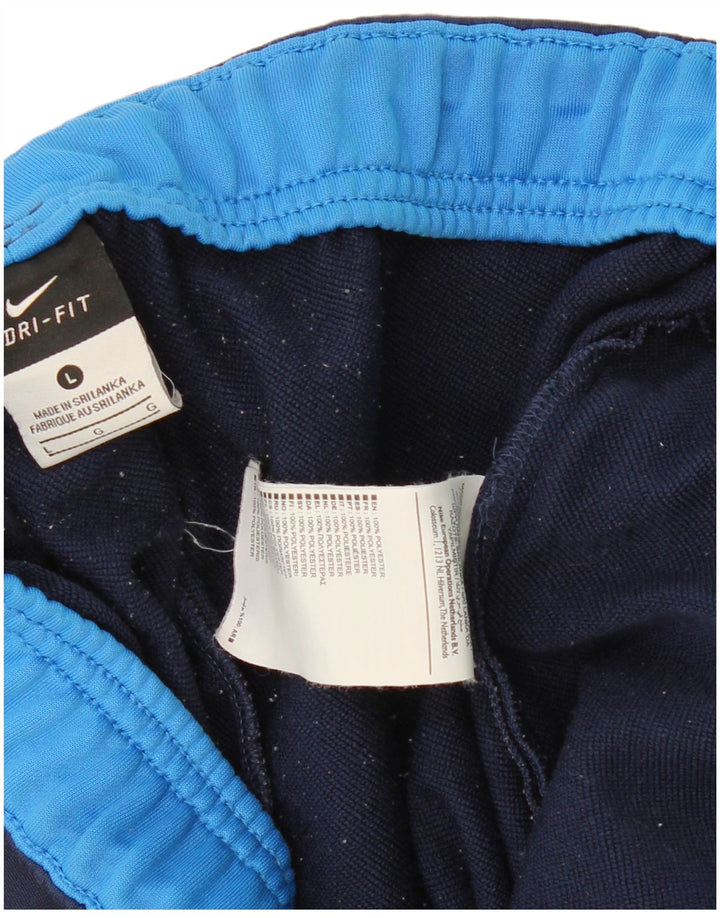 NIKE Pantalon de survêtement Dri Fit pour hommes, grand, bleu marine, polyester