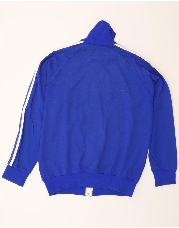 vintage Mens Survêtement Top Veste Grand Bleu