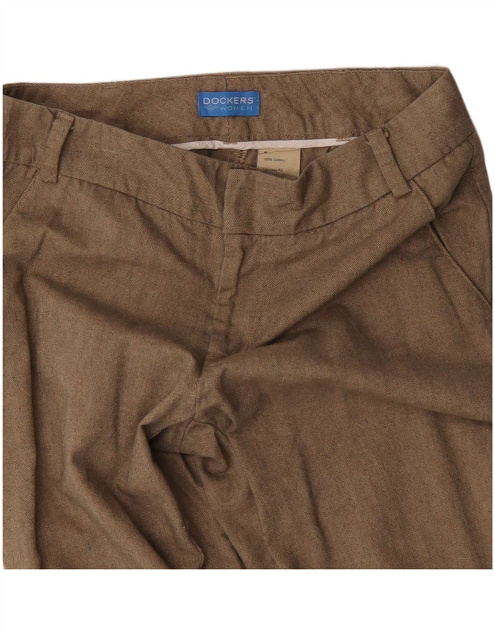 DOCKERS Pantalon Chino Droit Femme US 8 Medium W32 L30 Coton Beige