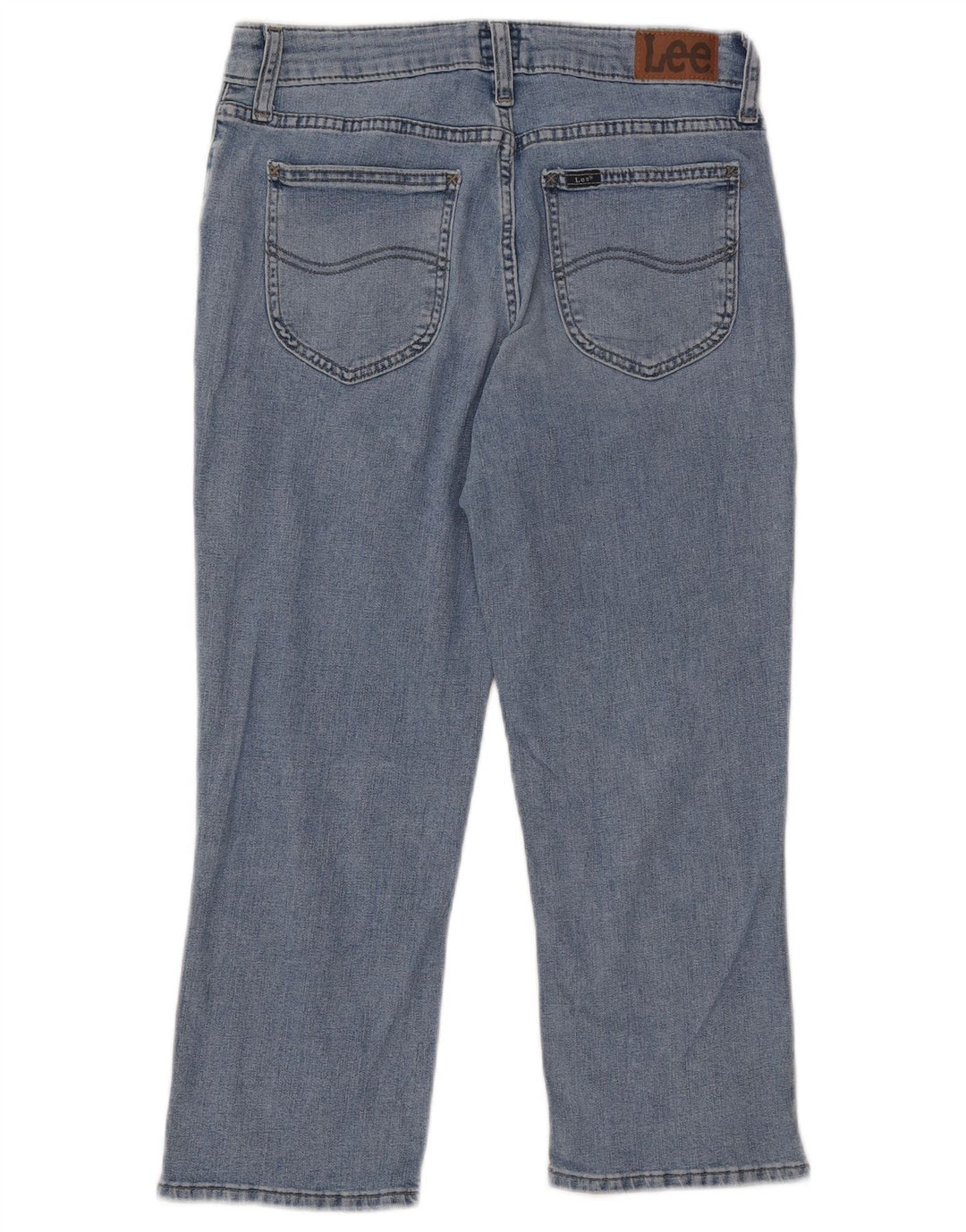 LEE Jean Capri pour femme US 8 Medium W32 L22 Bleu Coton