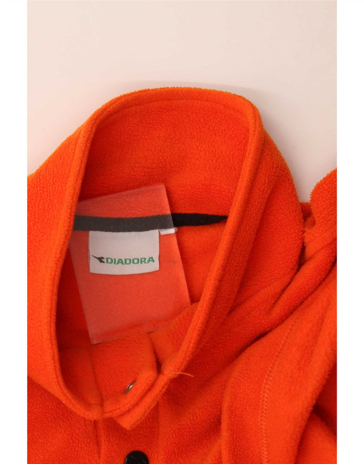 Diadora Pull Polaire Col Boutonné XL Orange Homme
