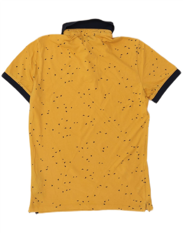ARMANI JEANS Polo à Motif Abstrait Homme Jaune Moyen Colourblock