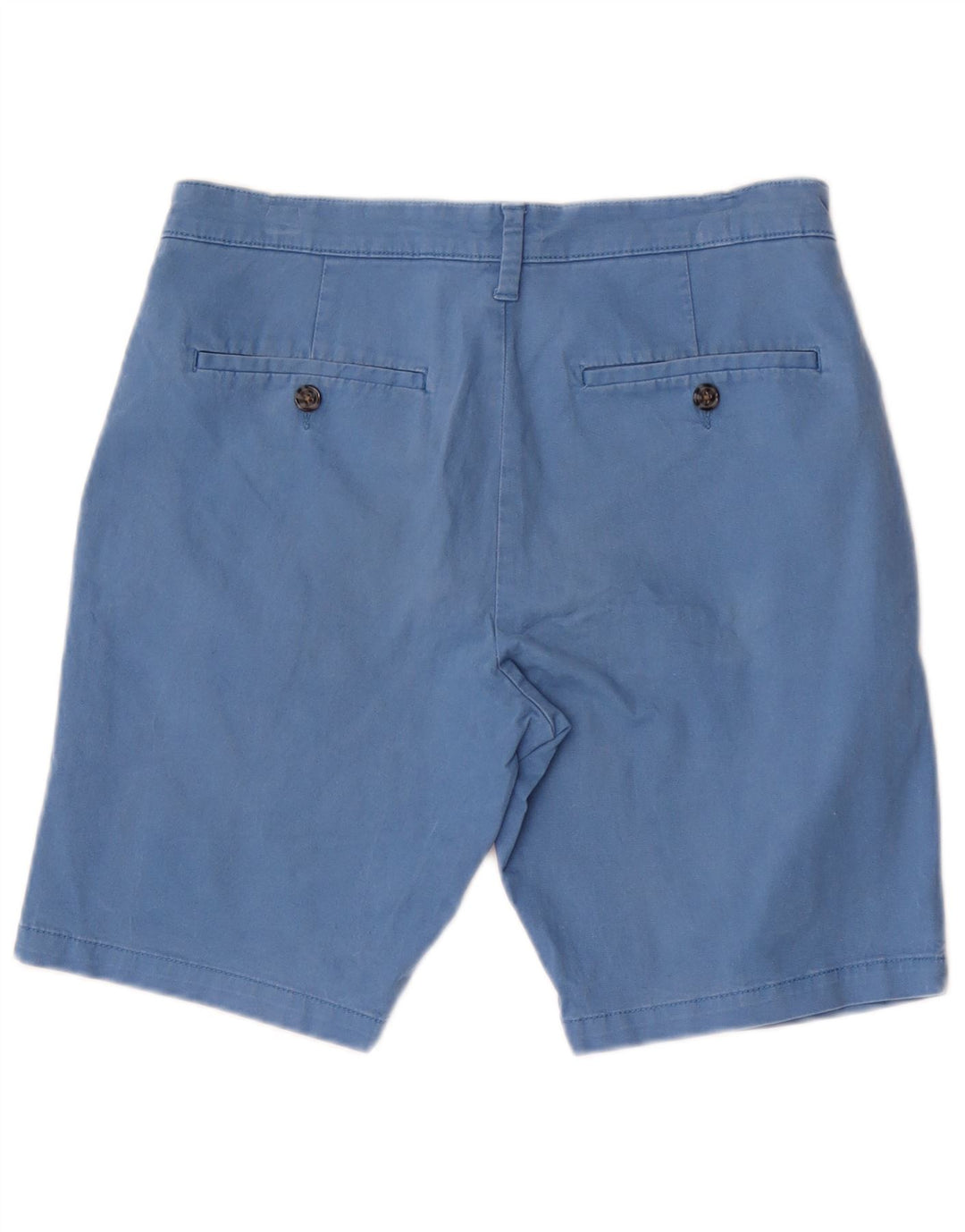 Marks & Spencer Short Chino Homme W30 Bleu Moyen Coton