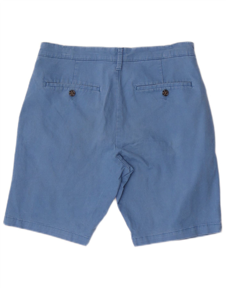 Marks & Spencer Short Chino Homme W30 Bleu Moyen Coton