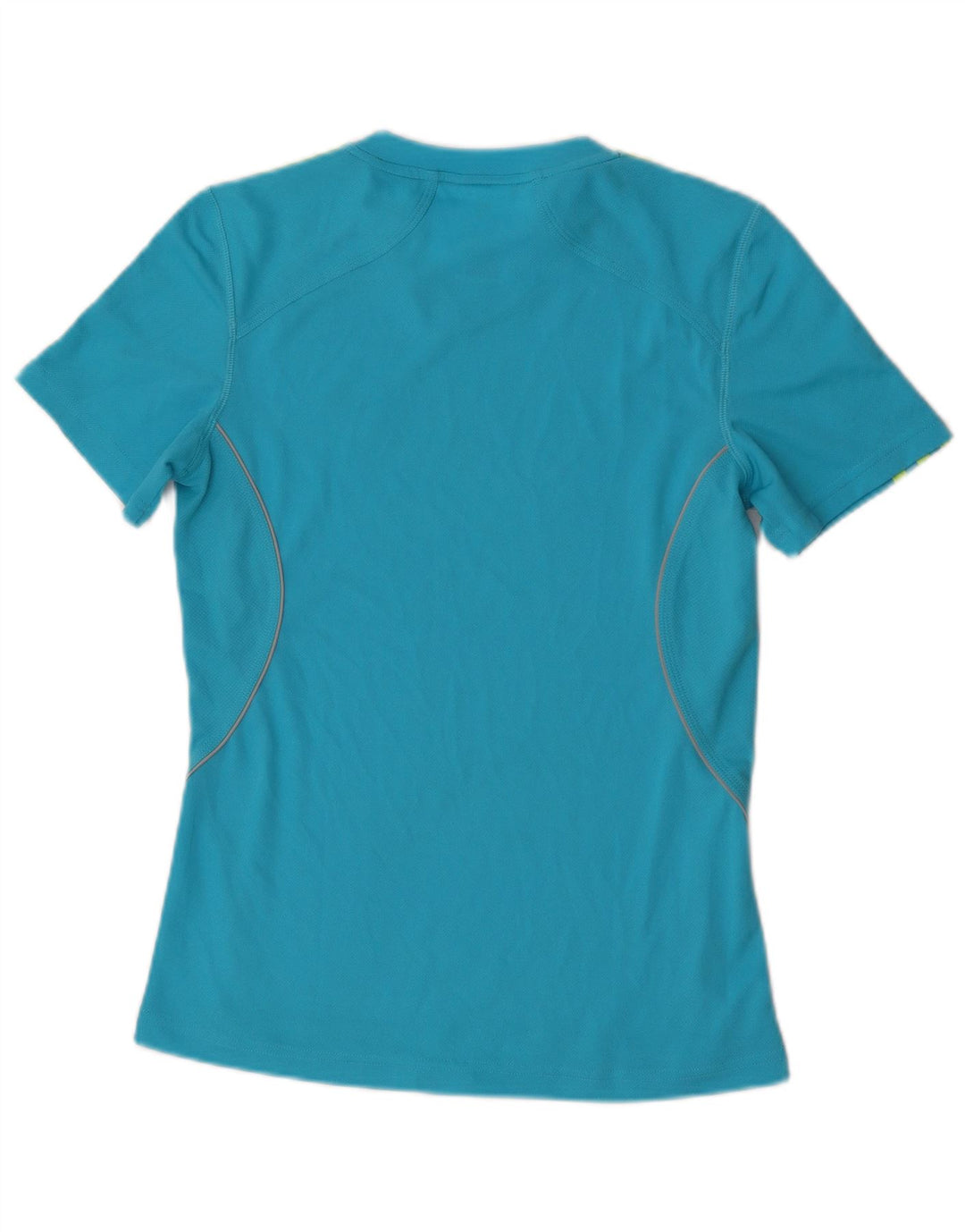 Adidas T-Shirt Femme Top UK 10 Petit Bleu Polyester