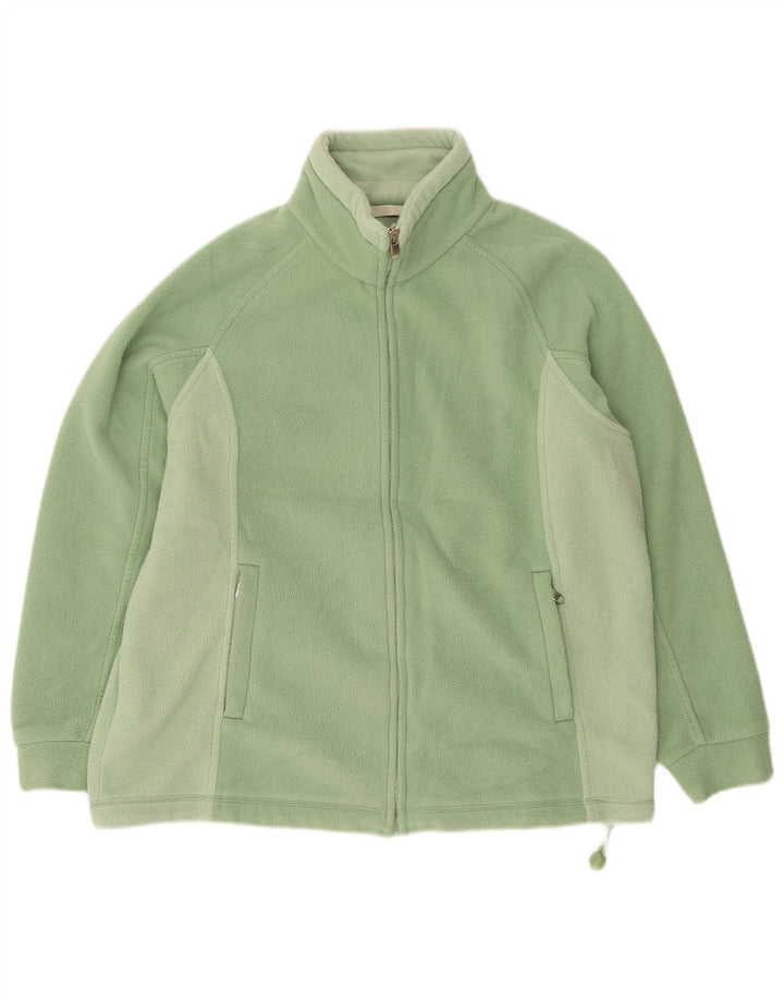 Marks & Spencer Veste polaire pour femme UK 14 Large Vert Colourblock