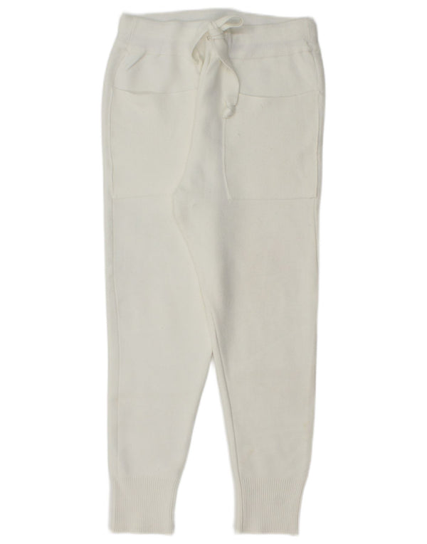 Zara Pantalon de survêtement court pour femme UK 10 Small Blanc