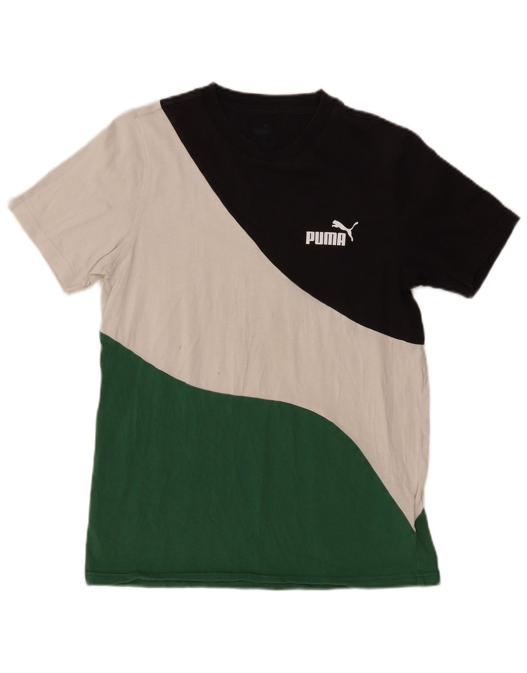 Puma T-Shirt Homme Multicolore Colourblock Cotton