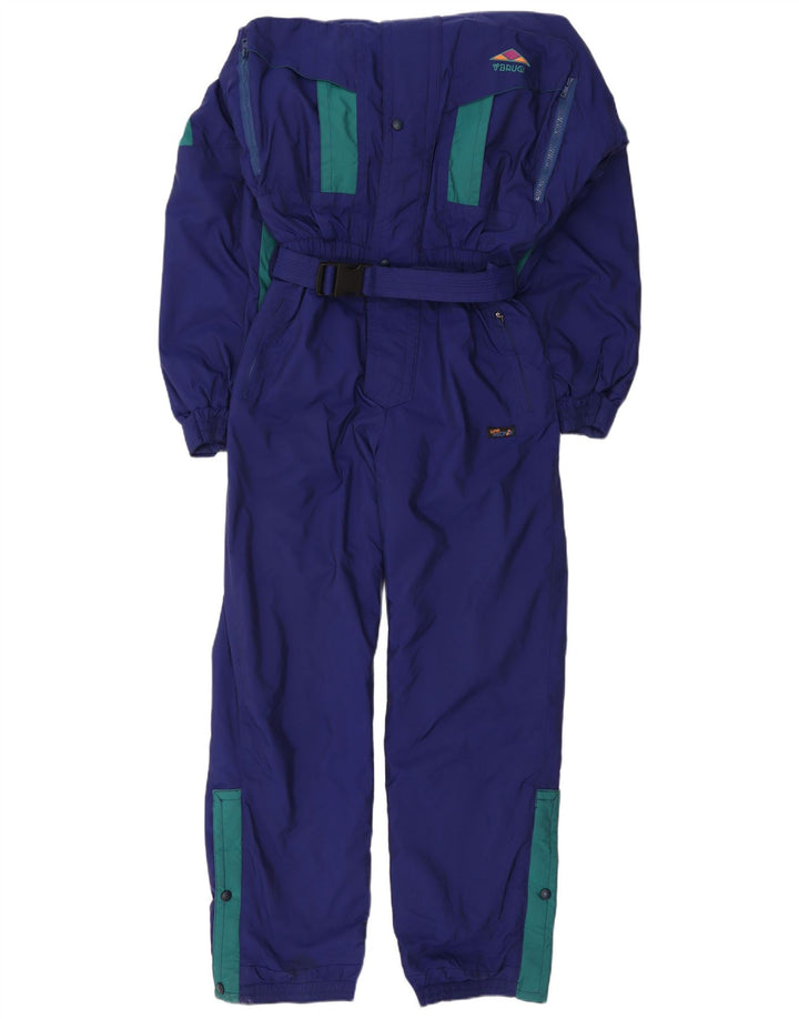Brugi Combinaison de ski pour homme UK 40 Medium Bleu marine Colourblock Polyamide