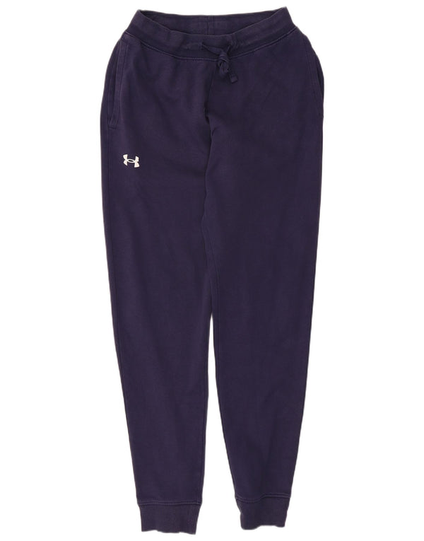 Under Armour Womens Tracksuit Trousers Joggers UK 12 Medium Navy Blue