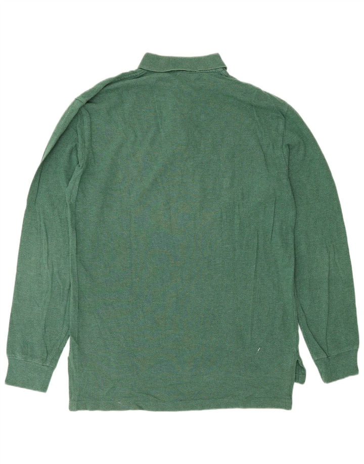 POLO RALPH LAUREN Polo à Manches Longues Homme Vert Moyen Coton