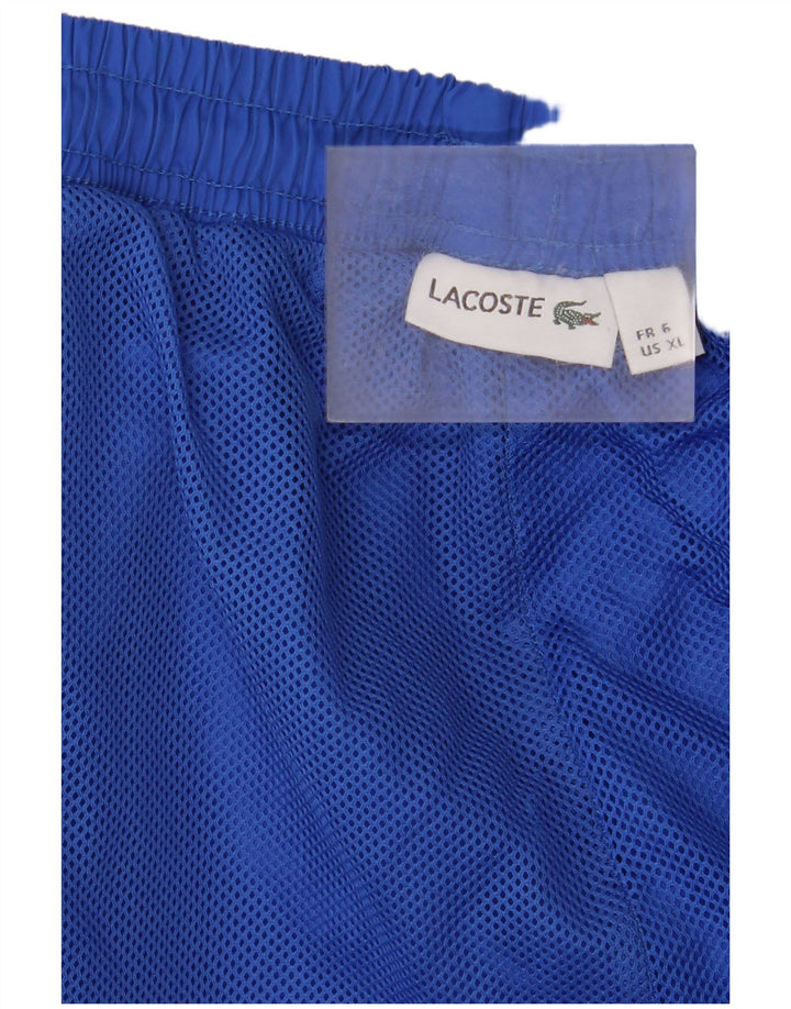 Lacoste Pantalon de survêtement homme Taille 6 XL Bleu Polyester
