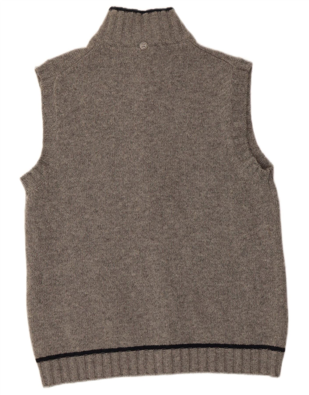 Fay Cardigan sans manches pour homme IT 50 en laine mérinos gris moyen