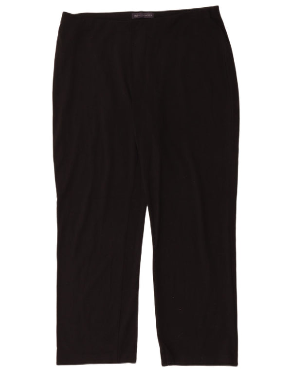Marks & Spencer Pantalon droit décontracté pour femme UK 16 Large W32 L30 Noir