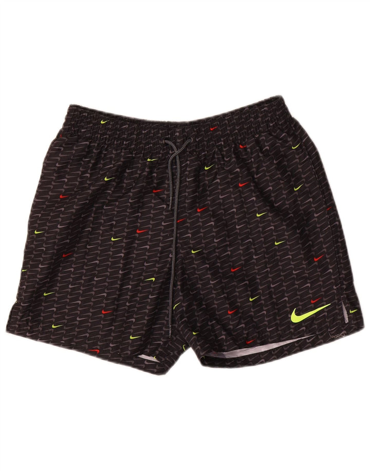 Nike Short de sport graphique pour homme Petit noir Polyester