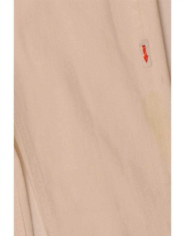Zara Jean évasé femme EU 34 2XS W24 L32 coton blanc
