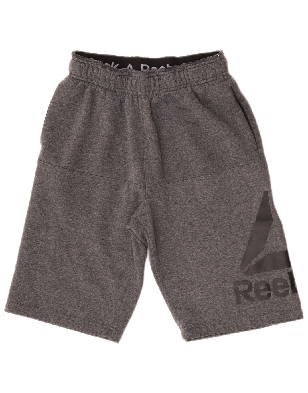 Reebok Short de Sport Graphic Homme Petit Gris Coton