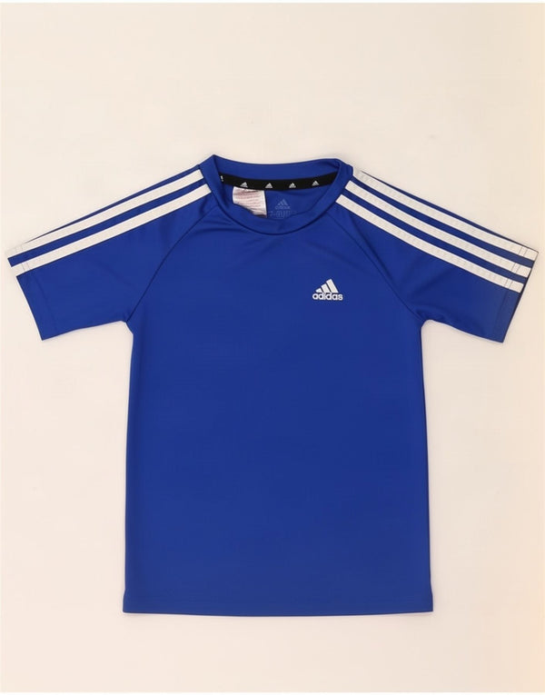 Adidas Garçon Aeroready T-Shirt Top 7-8 ans Bleu Polyester
