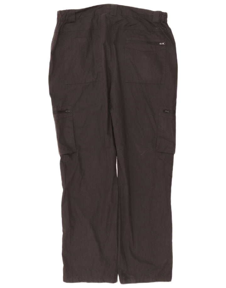 Mountain Warehouse Pantalon Cargo Droit Femme W36 L30 Noir Polyester