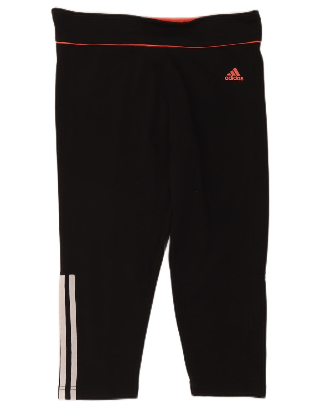 Adidas Femmes Climalite Capri Leggings UK 12/14 Moyen Noir Polyester
