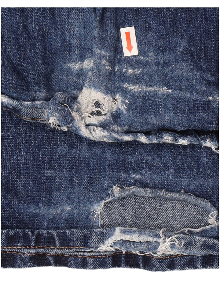 Reiss Jean jambe large effet vieilli W30 L33 bleu viscose pour homme