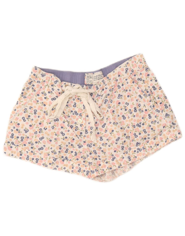 Fat Face Short décontracté pour femme UK 8 Small W32 Coton floral multicolore